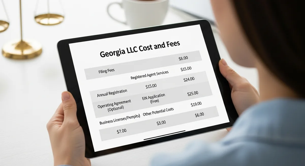 Georgia LLC Cost and Fees Breakdown (2026): What You'll Actually Pay